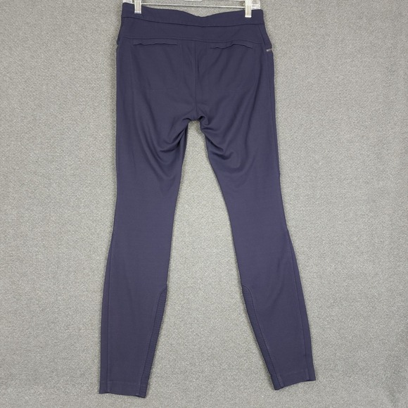 Athleta Navy Blue Zip Pocket Performance Pants Women's Size 8 Moto Style - Picture 5 of 12